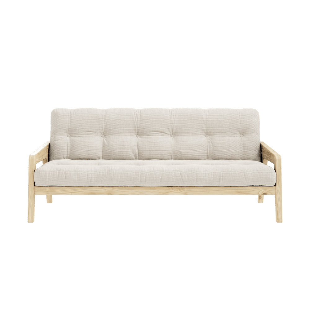 Conception GRAB CLAIR LAQUÉ W. MATELAS MIXTE 5 COUCHES IVOIRE