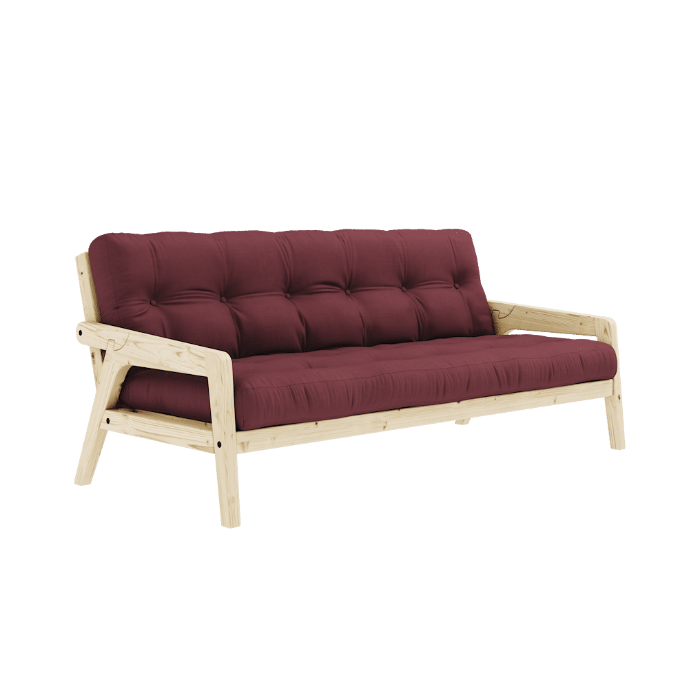 Karup Design SAISIR CLAIR LAQUE W. MATELAS MIXTE 5 COUCHES BORDEAUX