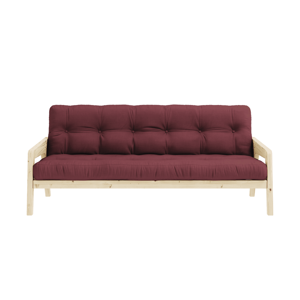 Karup Design SAISIR CLAIR LAQUE W. MATELAS MIXTE 5 COUCHES BORDEAUX