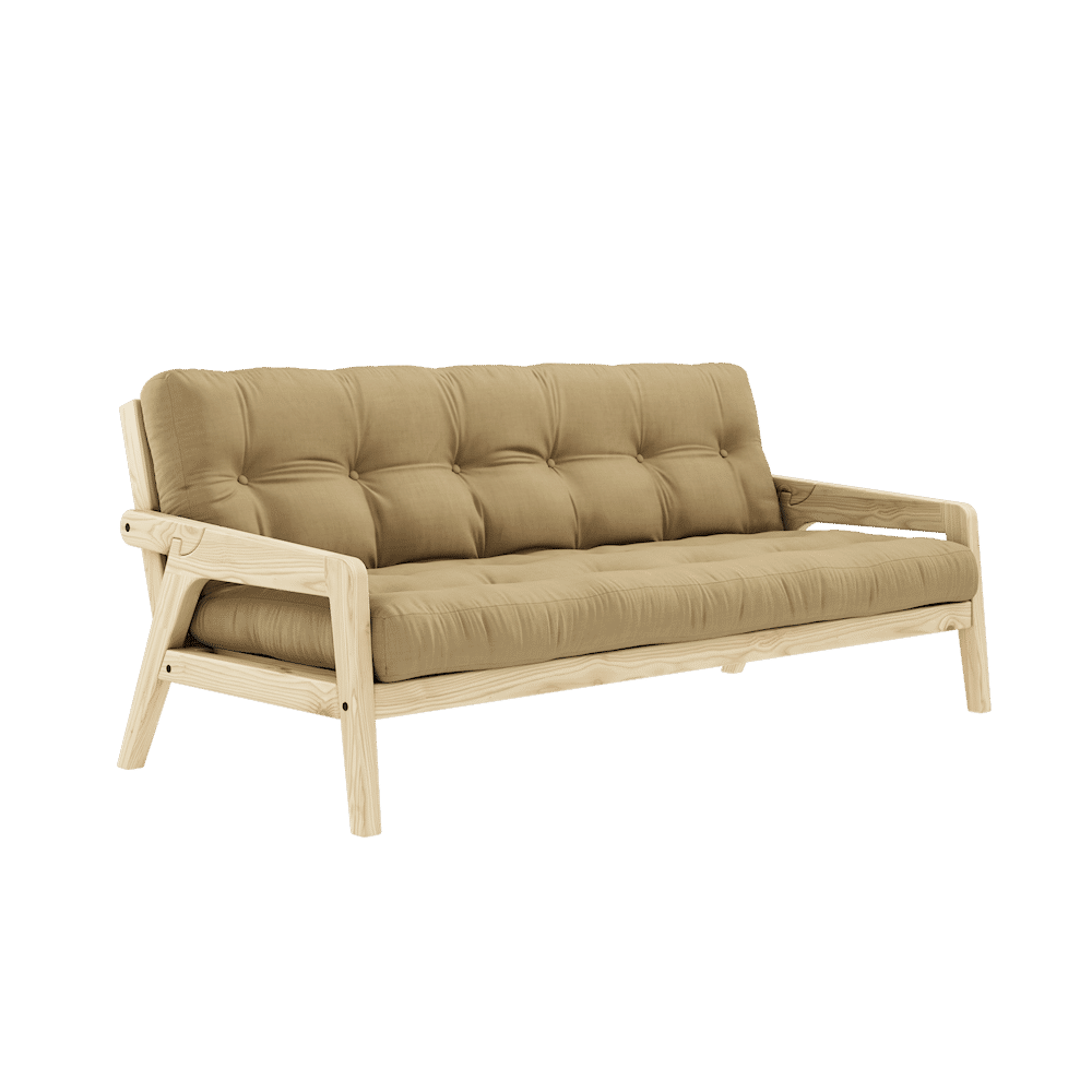 Karup Design SAISIR CLAIR LAQUE W. MATELAS MIXTE 5 COUCHES BLÉ BEIGE