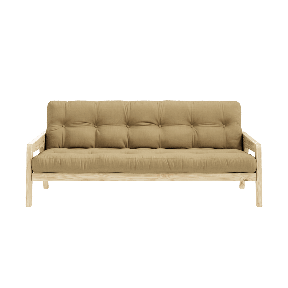 Karup Design SAISIR CLAIR LAQUE W. MATELAS MIXTE 5 COUCHES BLÉ BEIGE