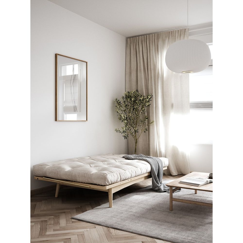 Karup Design FOLK CLAIR LAQUÉ AVEC MATELAS MIXTE 5 COUCHES ALGUES