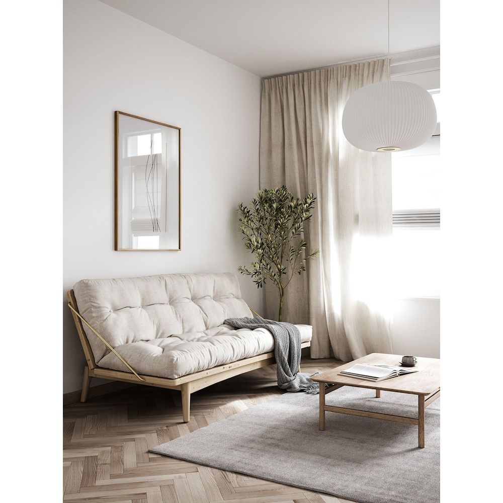 Karup Design FOLK CLAIR LAQUE W. MATELAS MIXTE 5 COUCHES BEIGE