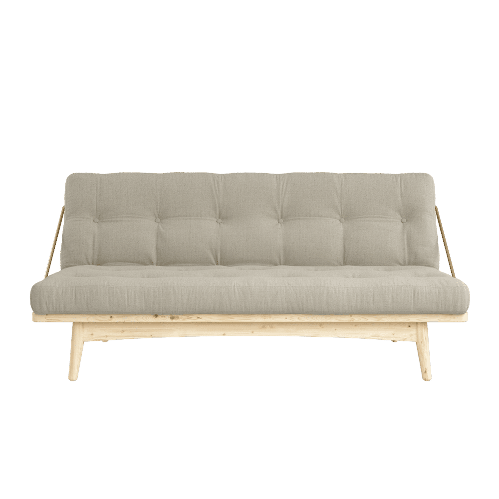 Karup Design FOLK KLARE LACKIERT W. 5-Schicht GEMISCHTE MATRATZE LINEN