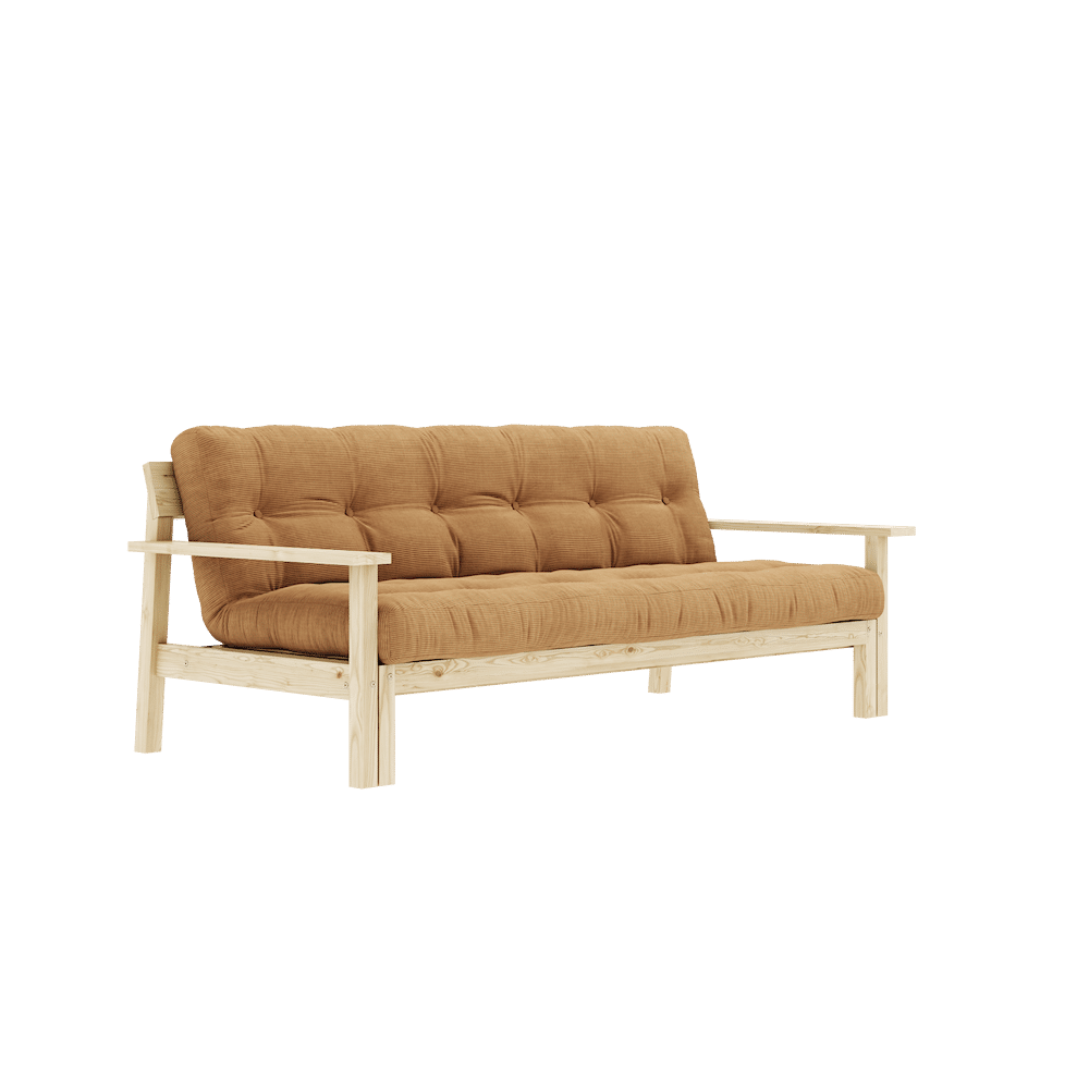 Le concepteur DÉBOUT CLAIR LAQUÉ W. MATELAS MIXTE 5 COUCHES FUDGE BRUN