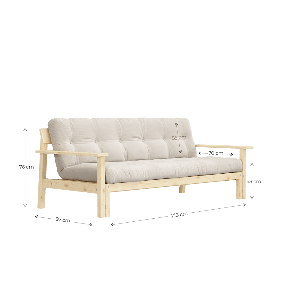 Le concepteur DÉBOUT CLAIR LAQUÉ W. MATELAS MIXTE 5 COUCHES FUDGE BRUN