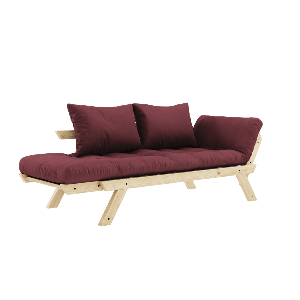 Karup Design BEBOP KLARE LACKIERT W. 4-SCHICHT GEMISCHTE MATRATZE BORDEAUX