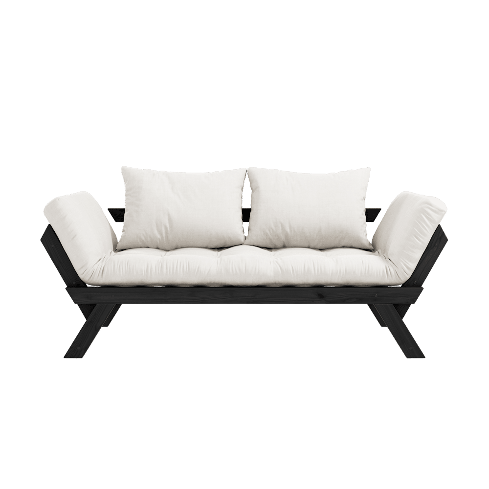 Designer BEBOP NOIR LAQUÉ W. MATELAS MIXTE 4 COUCHES NATUREL