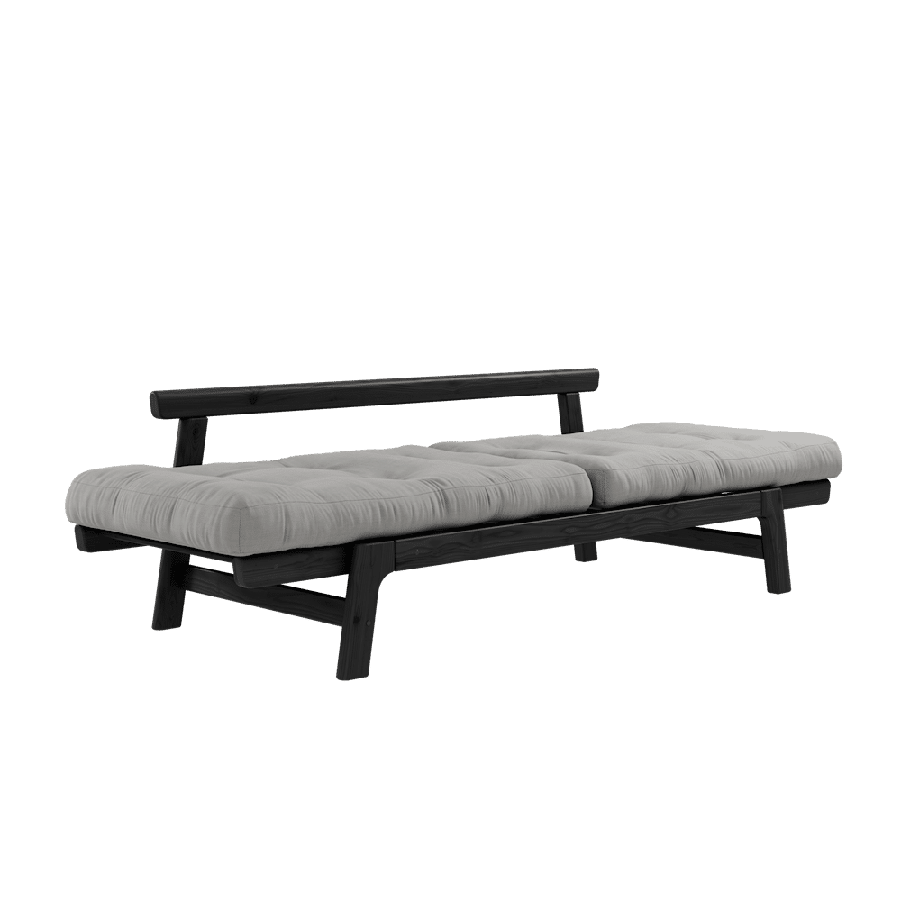 Karup Design STEP BLACK LACQUERED W. STEP MATTRESSES GREY