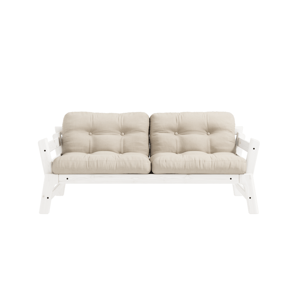 Karup Design SCHRITT WEIß LACKIERT W. SCHRITT MATRATZEN BEIGE