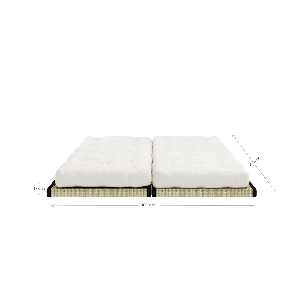 Karup Design CHICO NATUREL W. 2 TATAMI 80X200 W. 2 CHICO MATELAS SET NATUREL