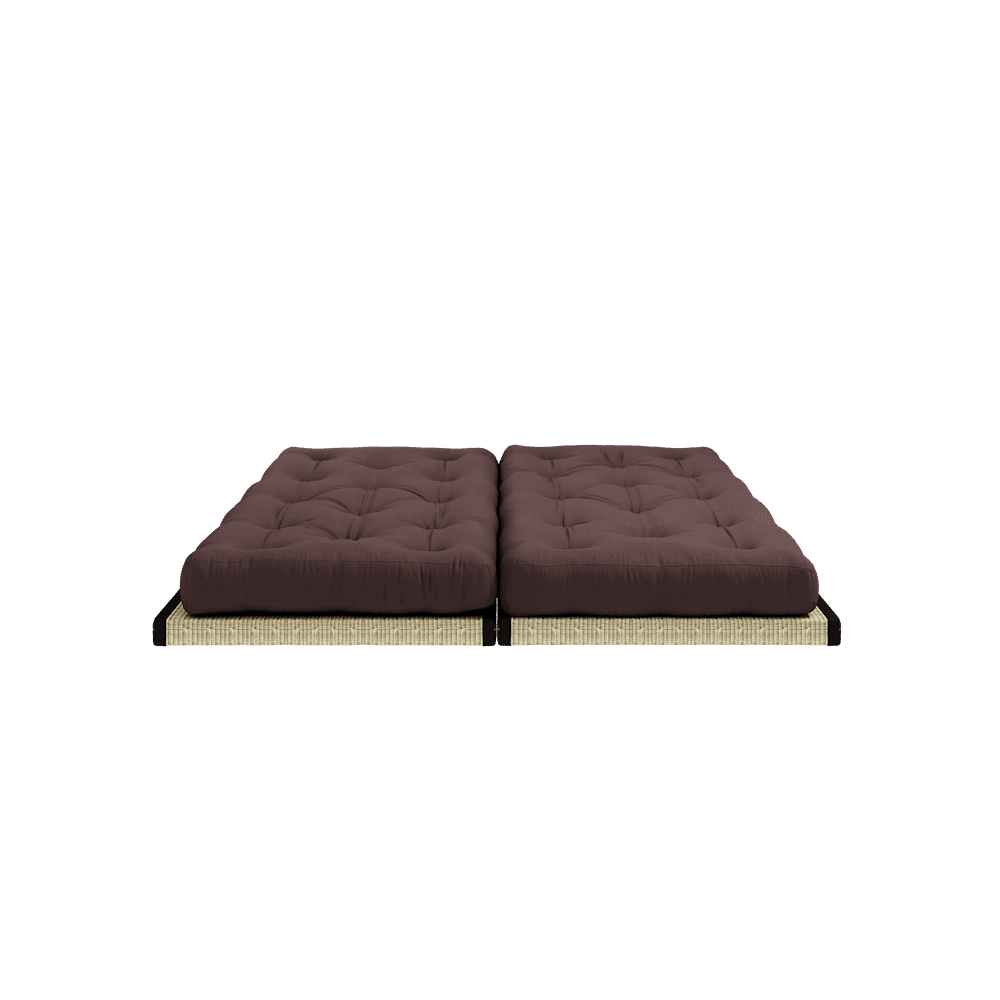 Karup design Chico Brown W. 2 tatamis 80x200 W. Ensemble de matelas 2 Chico Marron