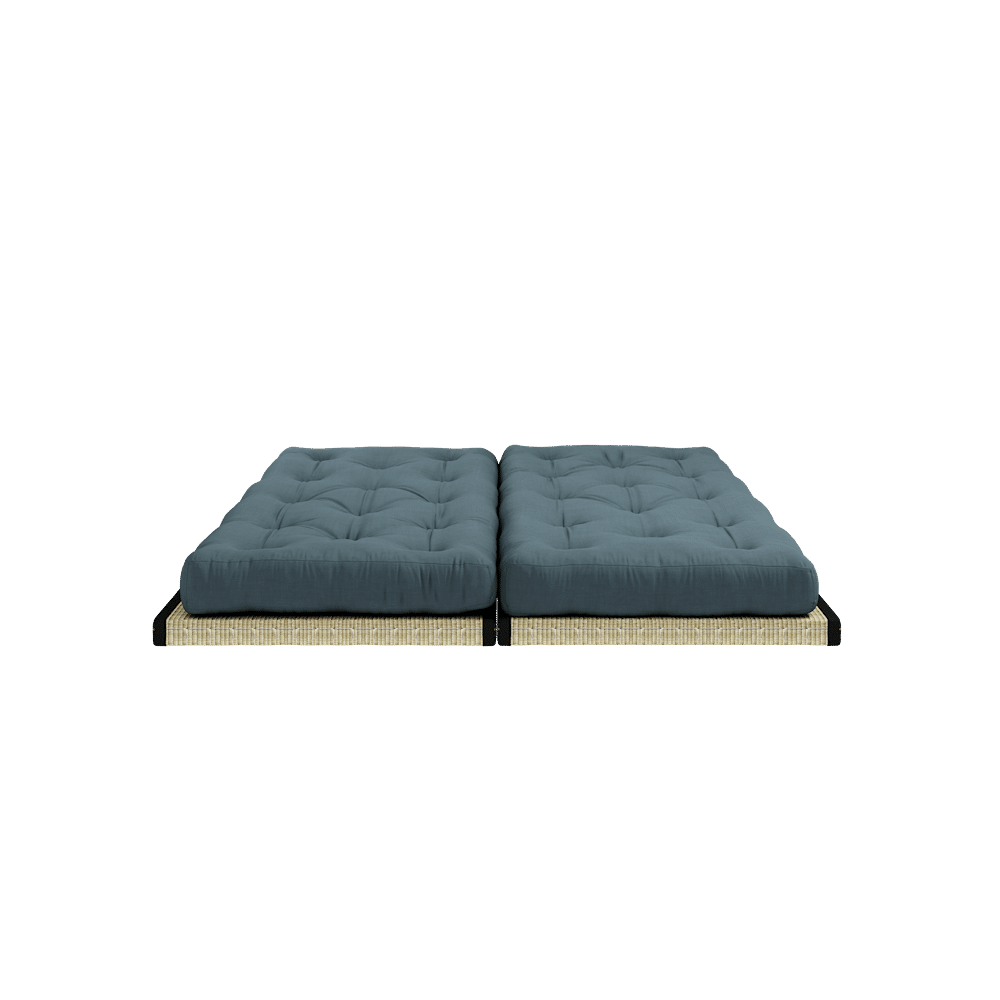 Karup Design CHICO PETROL BLUE W. 2 TATAMI 80 X 200 W. 2 CHICO MATTRESS SET PETROL BLUE