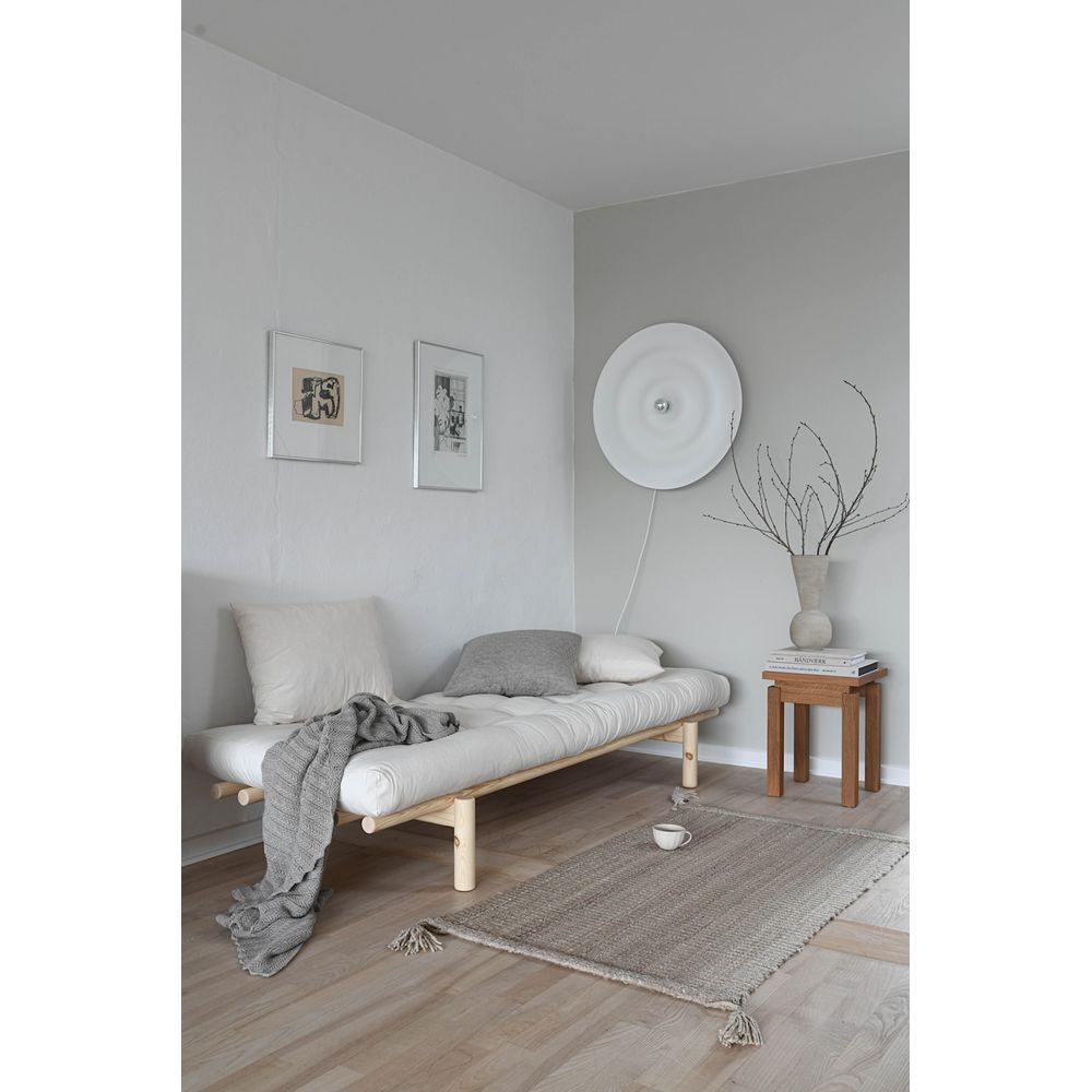 Karup Design PACE DAYBED CLAIR LAQUÉ W. MATELAS MIXTE 4 COUCHES NATUREL