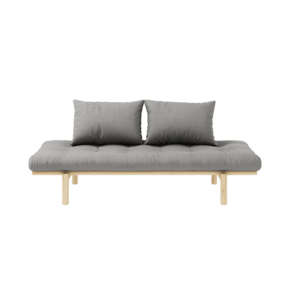 Karup Design PACE DAYBED CLARO LACADO W. COLCHÓN MIXTO 4 CAPAS GRIS