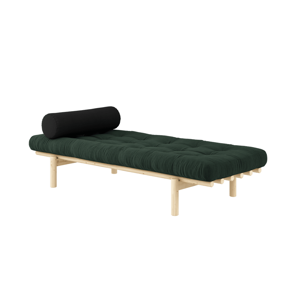 Karup Design NEXT DAYBED CLEAR LACQUERED W. 4-LAYER MIXED MATTRESS SEAWEED