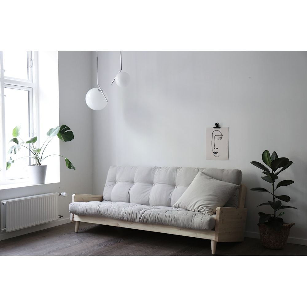 Karup Design INDIE CLAIR LAQUÉ W. MATELAS MIXTE 5 COUCHES BLEU PÂLE