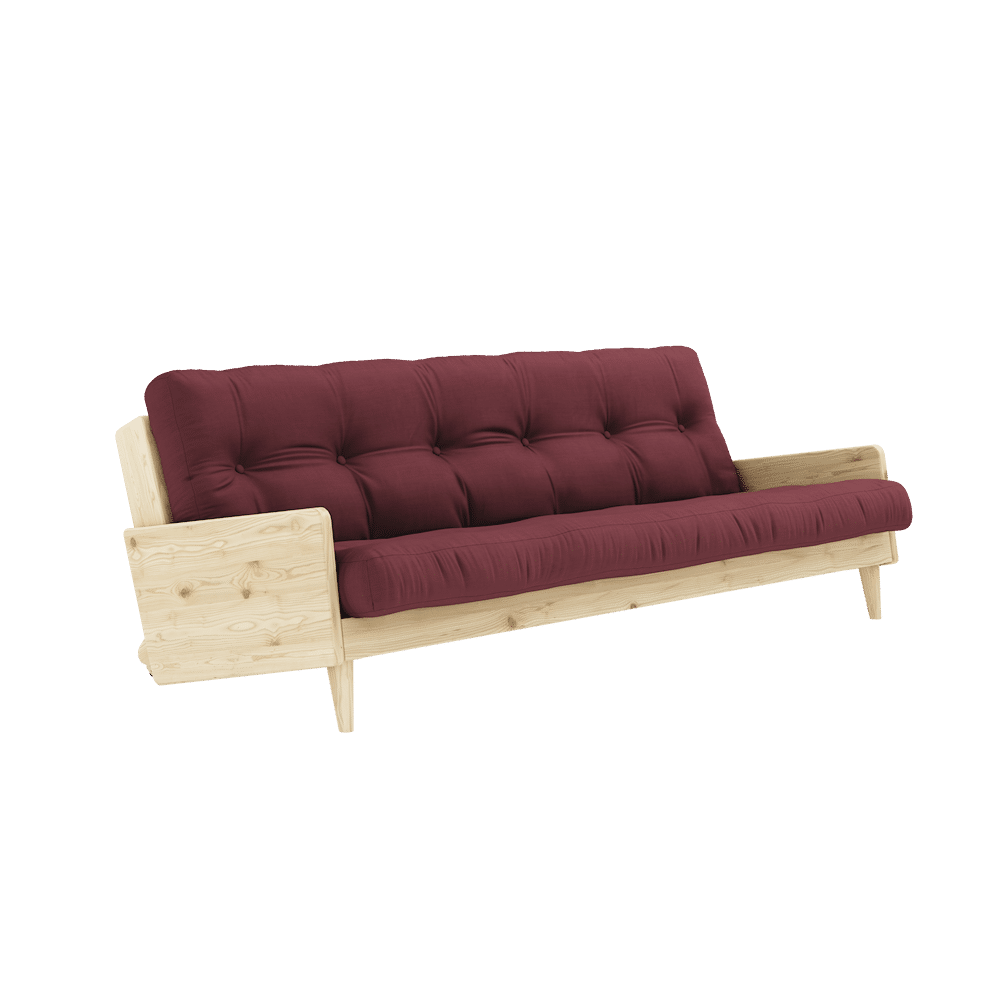 Karup Design INDIE CLEAR LACKIERT W. 5-Schicht GEMISCHTE MATRATZE BORDEAUX