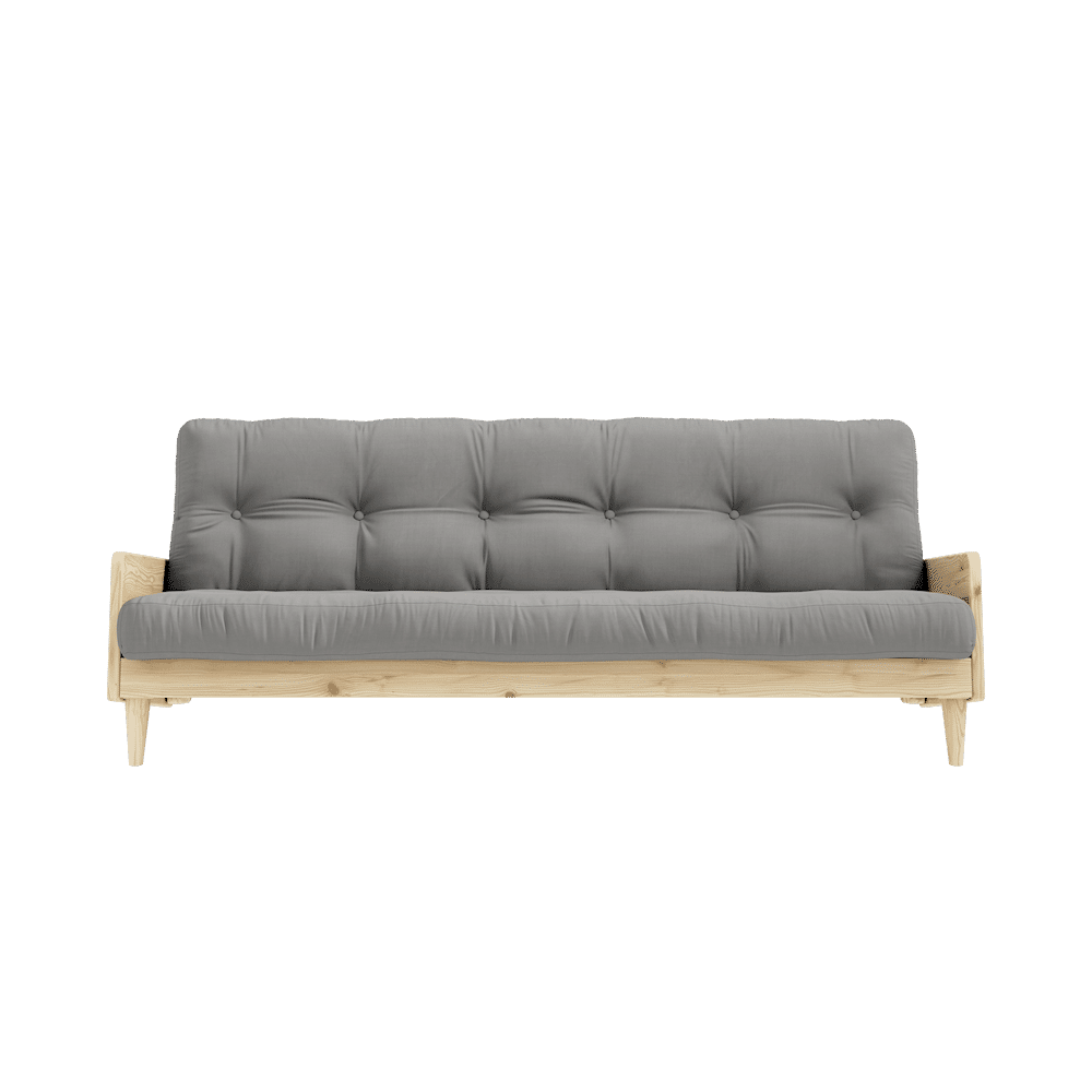 Karup Design INDIE CLAIR LAQUÉ W. MATELAS MIXTE 5 COUCHES GRIS