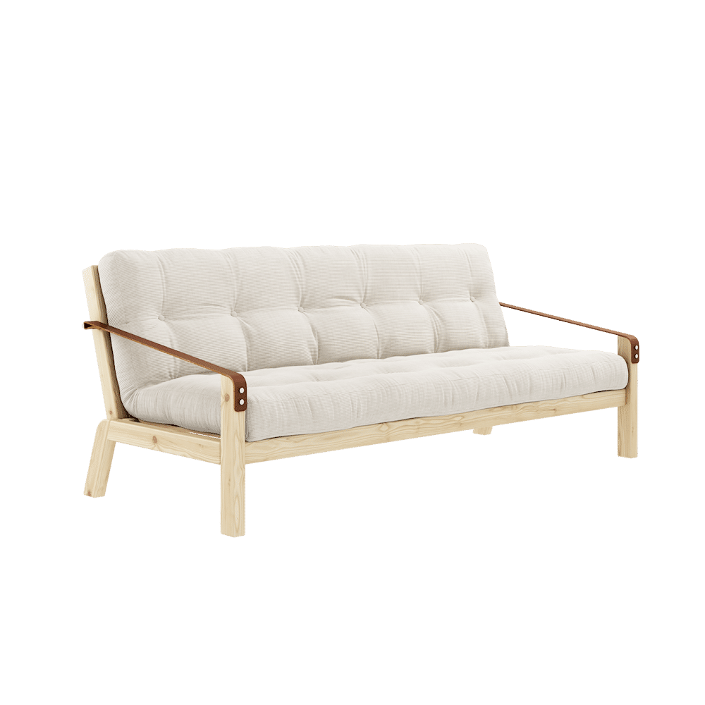 Karup Design POÉSIE CLAIR LAQUÉ W. MATELAS MIXTE 5 COUCHES IVOIRE