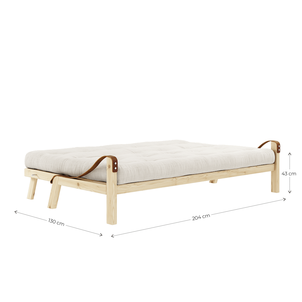 Karup Design POETRY CLEAR LACQUERED W. 5-LAYER MIXED MATTRESS NATURAL