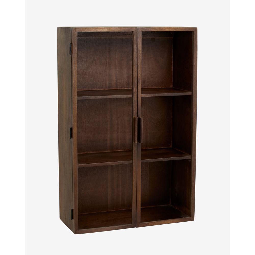 Nordal A/S Armoire murale NANGO, 2 portes, brun foncé