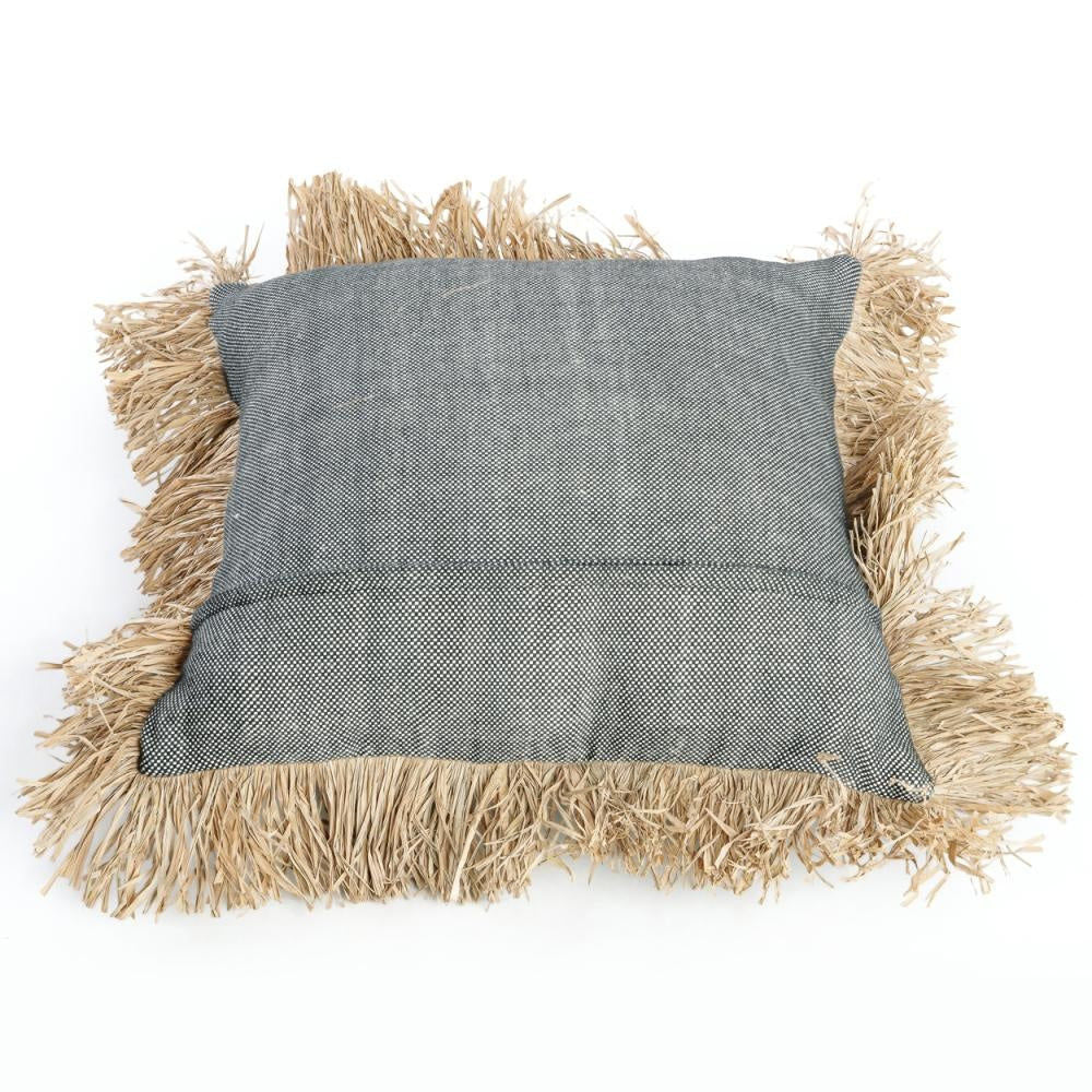 Bazar Bizar The Cotton Bonita Cushion Cover - Natural Black - 60x60