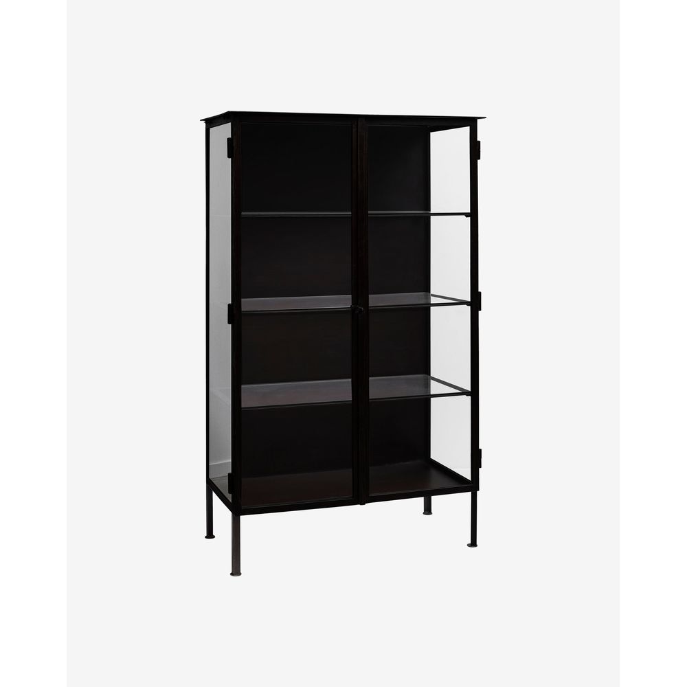 Armoire Nordal A/S OREGON, fer noir, 2 portes