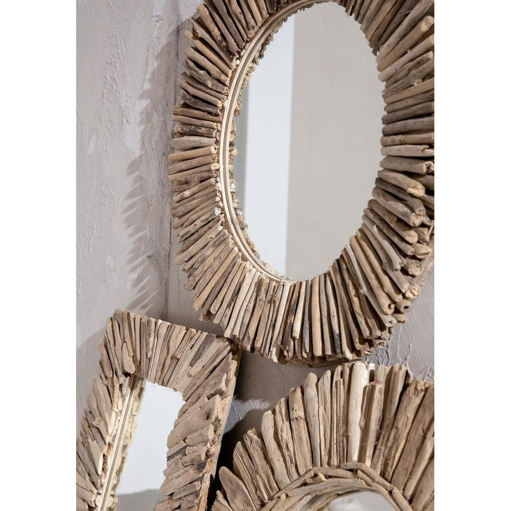 Bazar Bizarre Le miroir Halo Drijfwood-Naturel-M