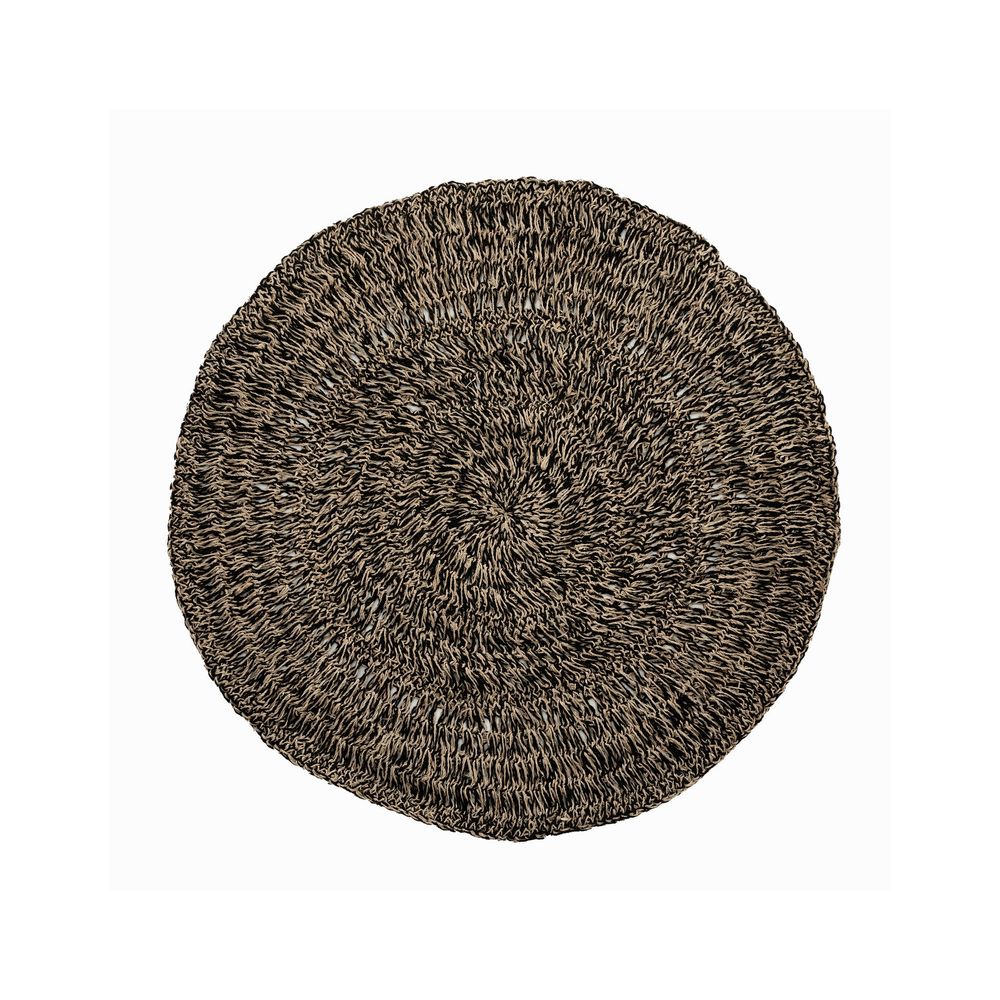 Bazar Bizarre Tapis de jonc de mer-Noir Naturel-100