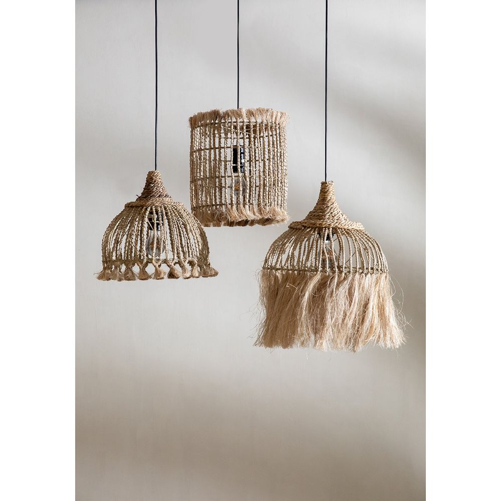 Bazar Bizarre Le Pendentif Brosse Abaca-Naturel-S