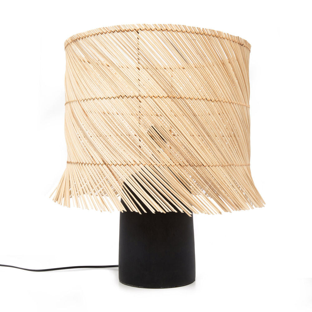 Lampe de table Bazar Bizarre en rotin-Noir Naturel