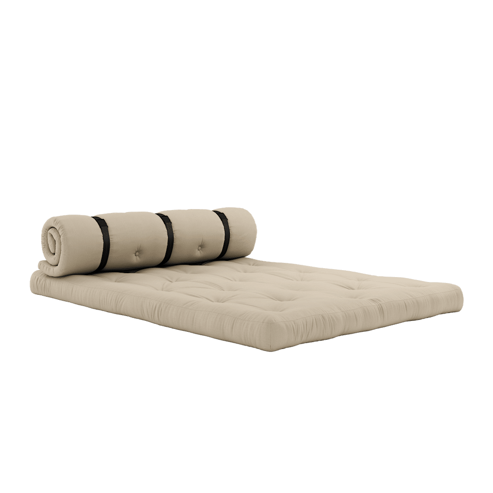 Karup Design CANAPÉ À BOUCLE EXTÉRIEUR BEIGE AVEC 3 CEINTURES EN NYLON NOIR