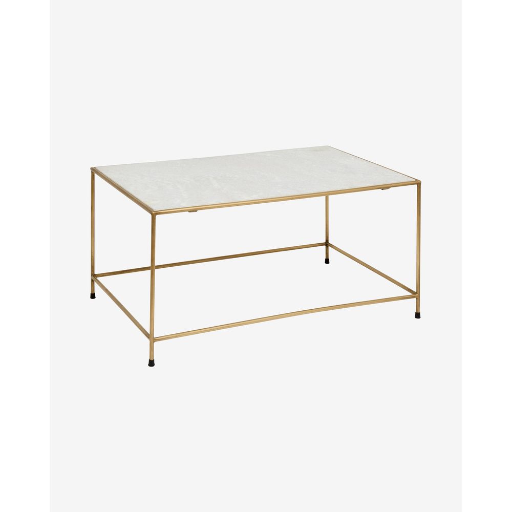 Nordal A/S TIMELESS table basse-marbre blanc/laiton