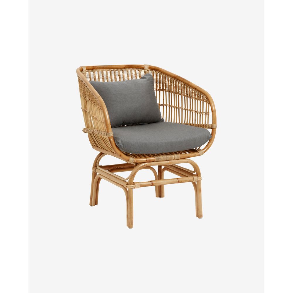 Nordal A/S BALI rotan fauteuil met grijze zitting