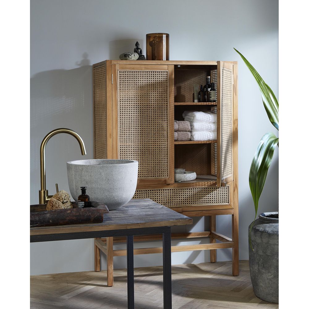 Nordal A/S MERGE Schrank, Natur/Rattan