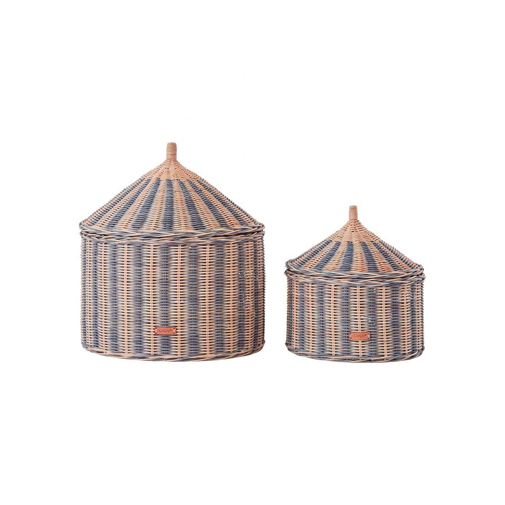 Panier OYOY MINI Circus-Lot de 2-Bleu