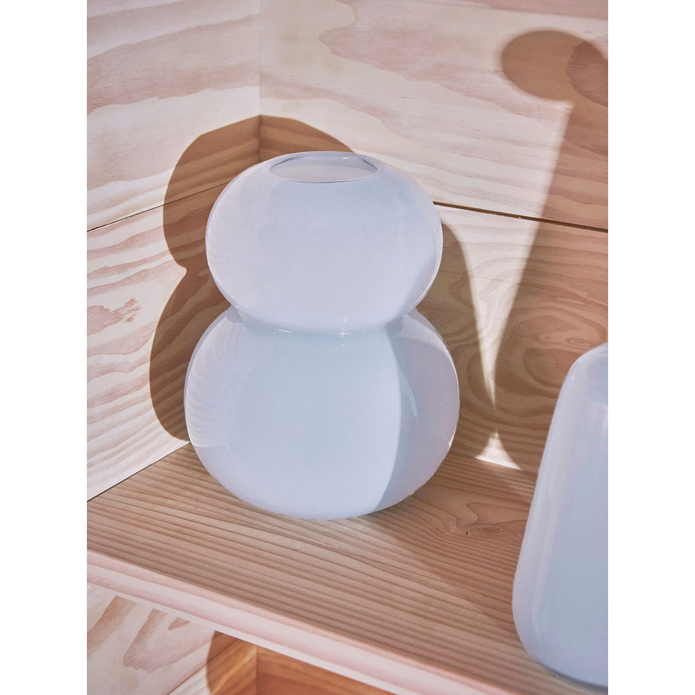 OYOY LIVING vase Lasi-petit-bleu glace