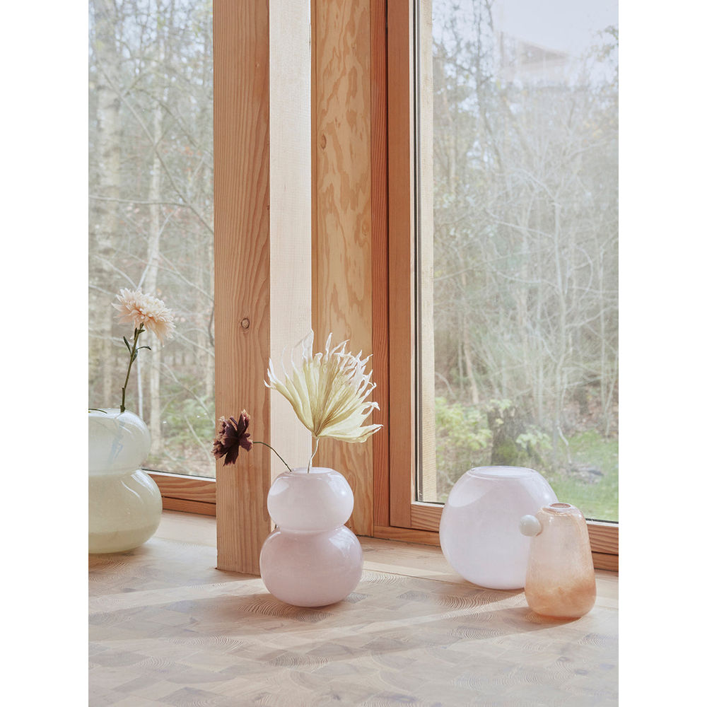 OYOY LIVING Vase Lasi-Moyen-Rose