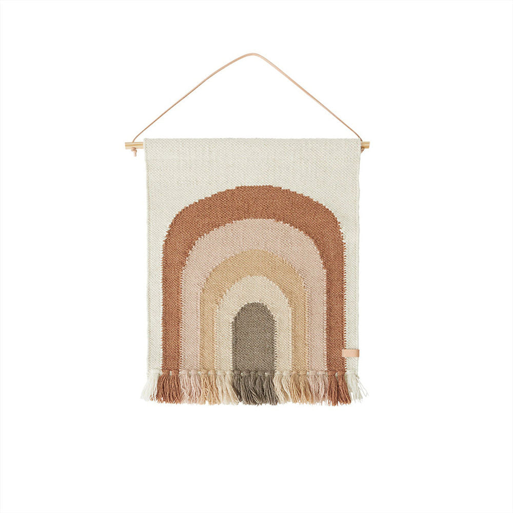 OYOY MINI Follow The Rainbow Mini Wall Rug - Choko