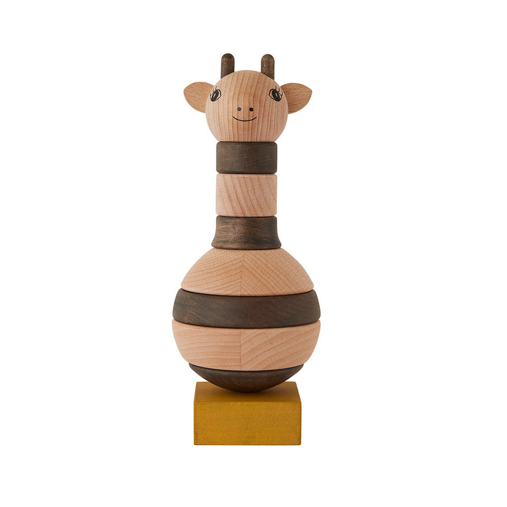 OYOY MINI Holz klammer Giraffe-Natur/Dunkel