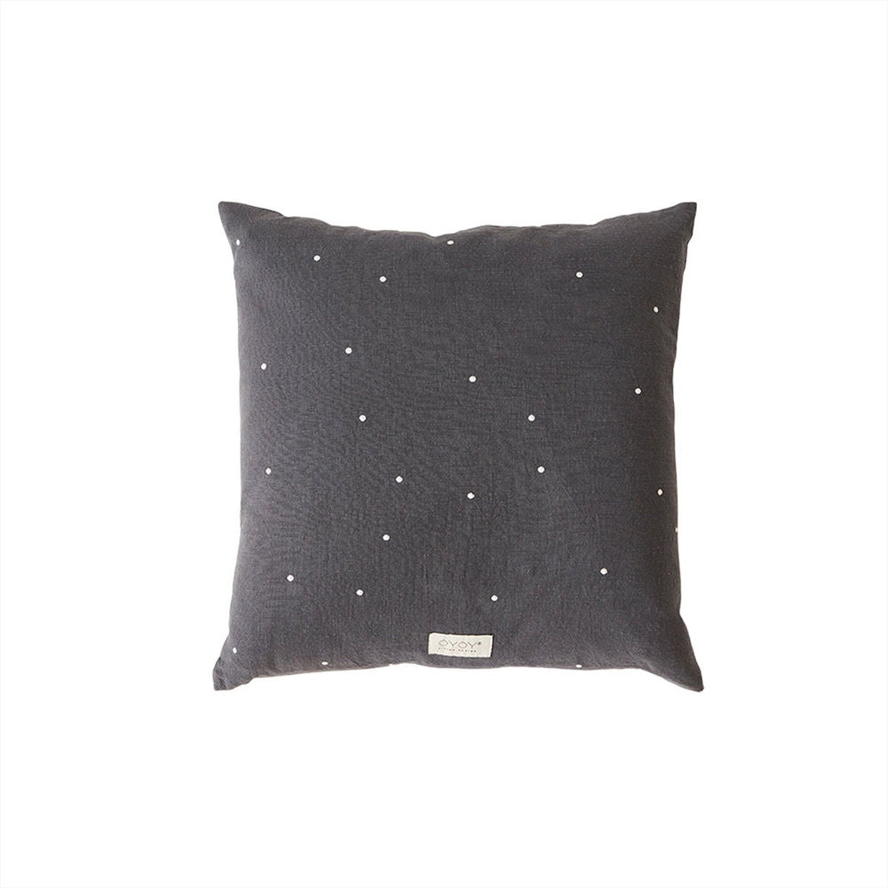 OYOY LIVING Kyoto Dot Pillow Square-Antracita