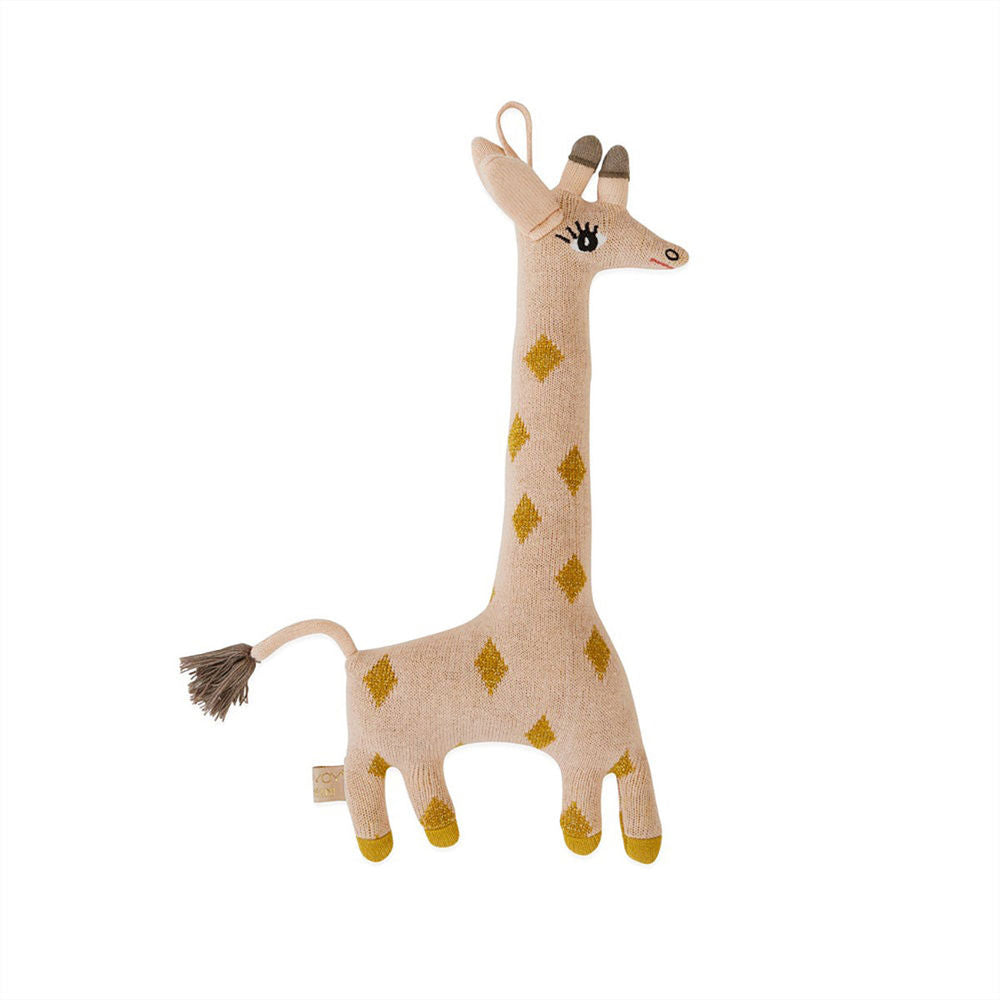 OYOY MINI Liebling-Baby Guggi Giraffe - Rose/Bernstein