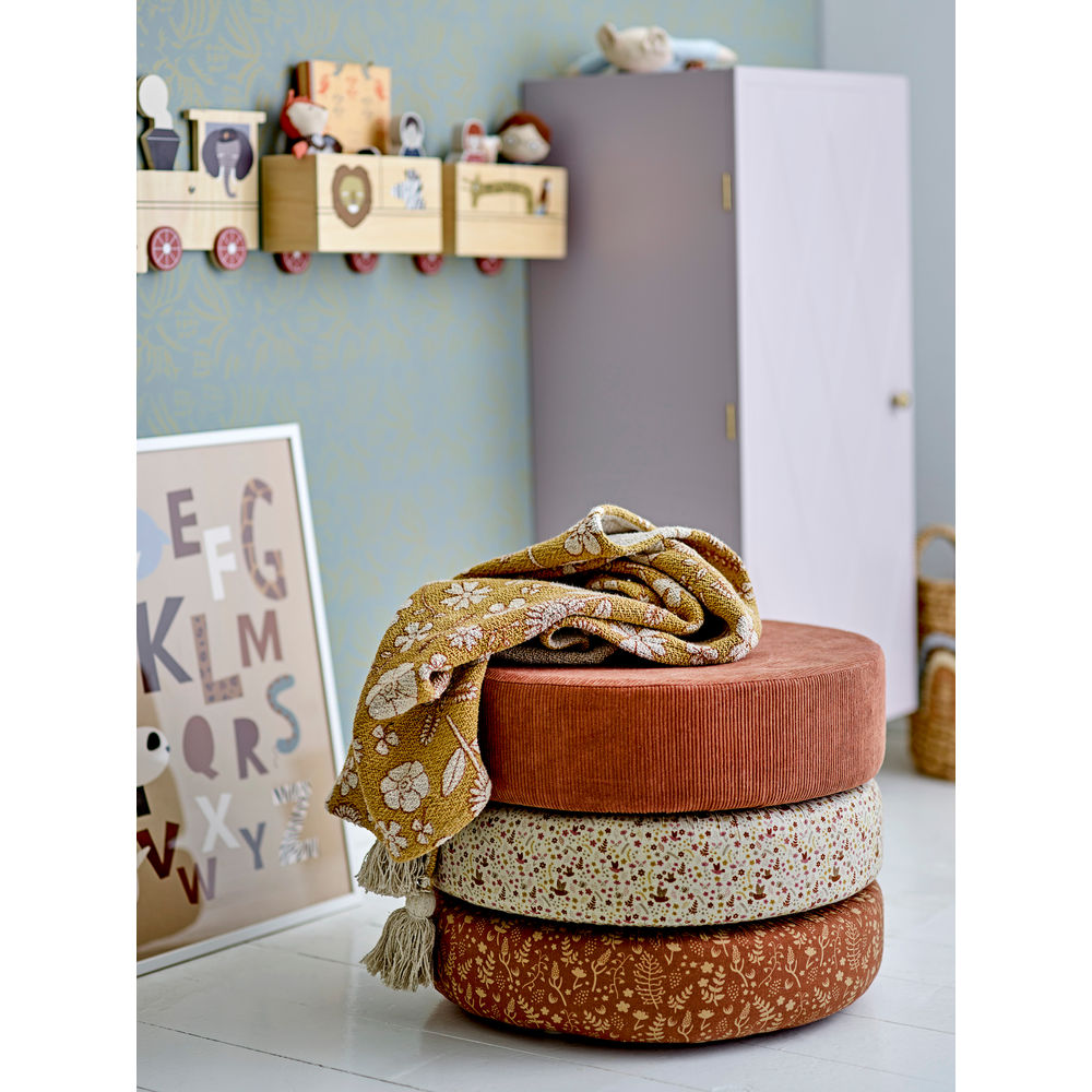 Bloomingville MINI Jo Pouf, Braun, Baumwolle