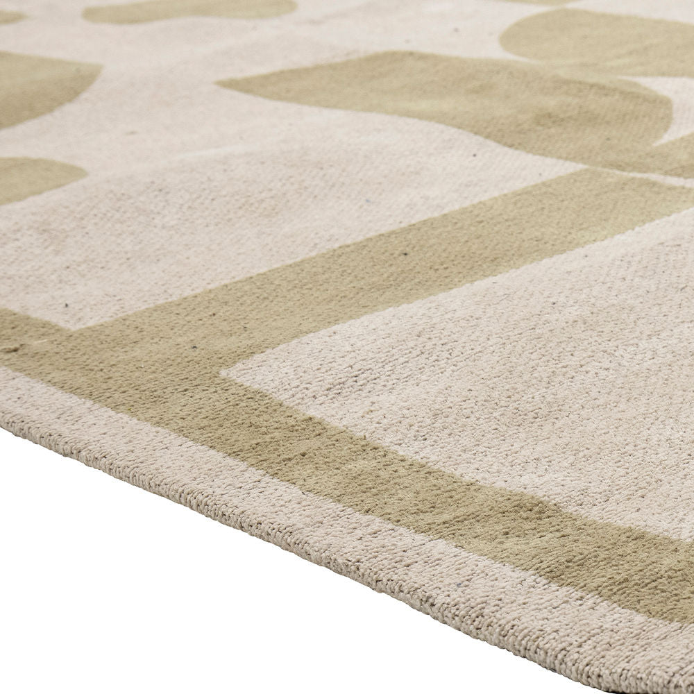 Bloomingville Tapis Beo, Vert, Coton