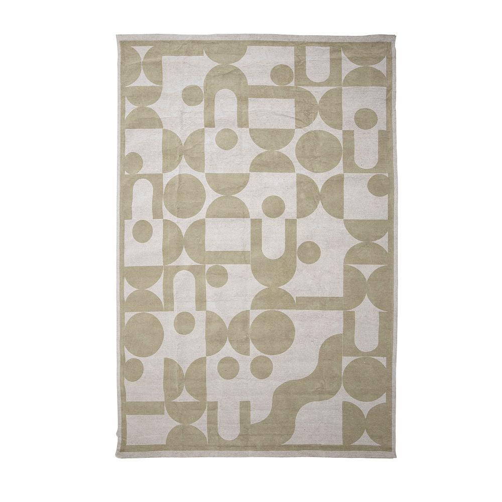 Bloomingville Tapis Beo, Vert, Coton