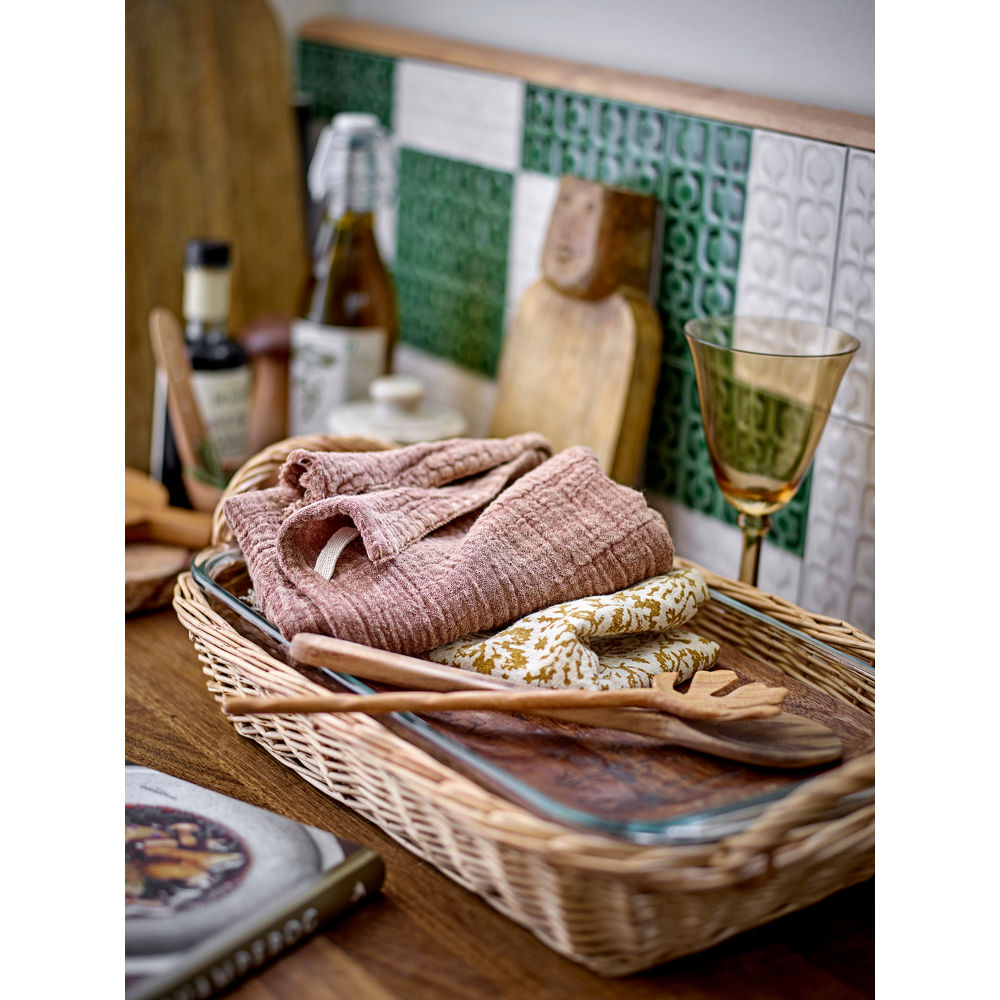 Bloomingville Bejan Serviette de cuisine, marron, coton