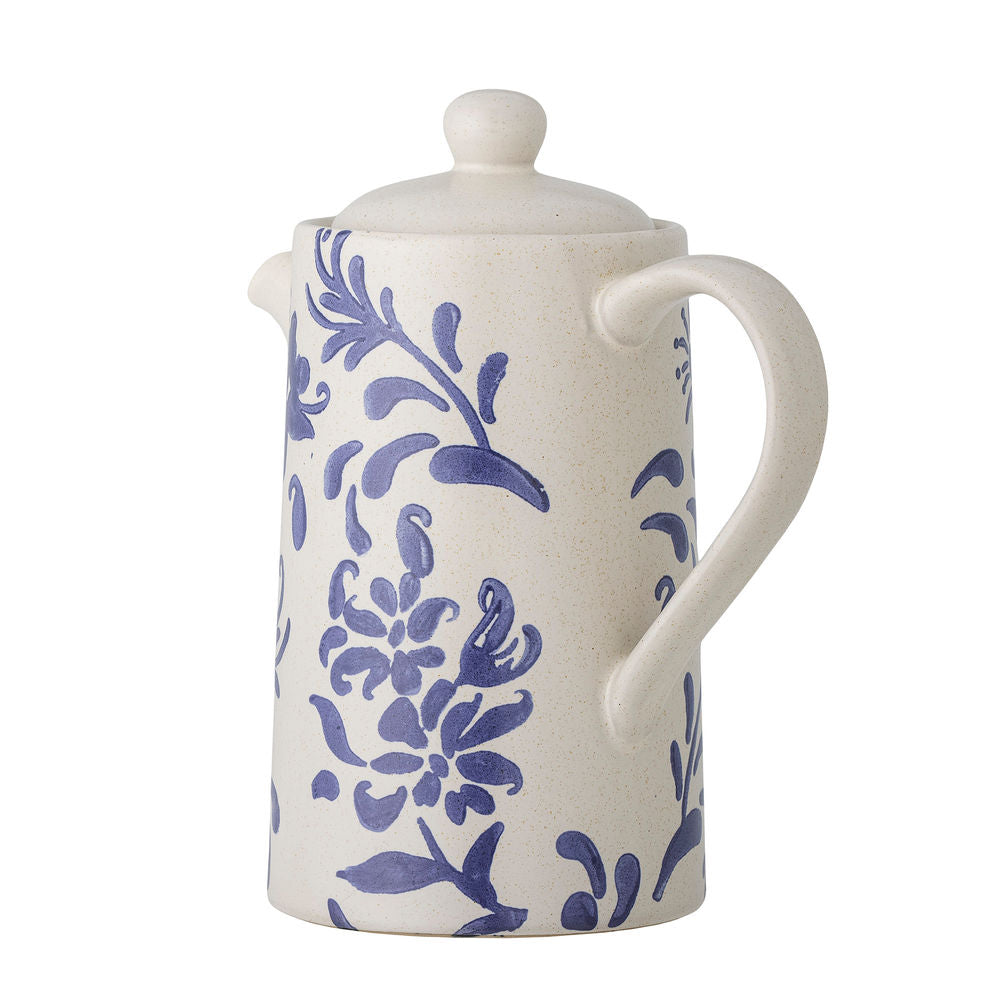 Creative Collection Petunia Theepot, Blauw, Steengoed