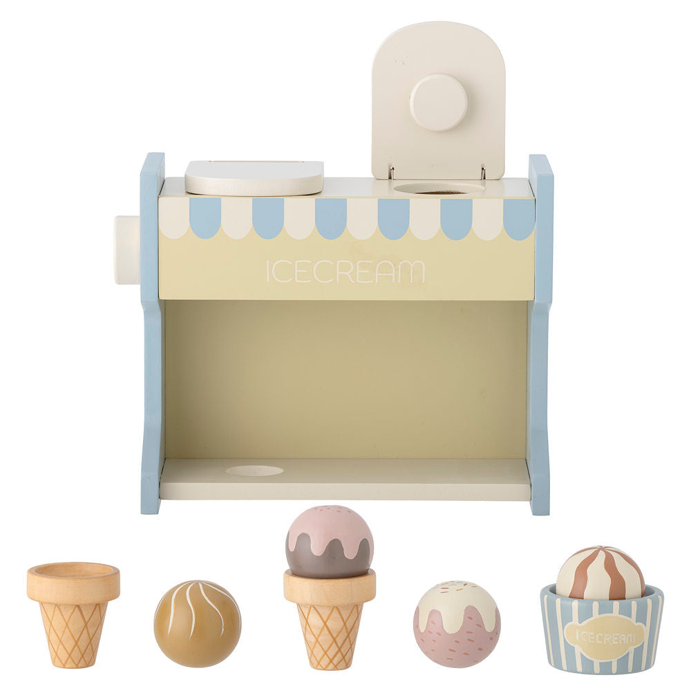 Bloomingville MINI Vallie Toys Support à glace, Bleu, FSC®100%, Lotus