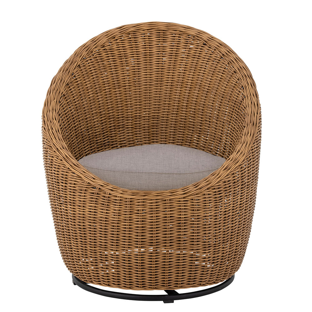 Bloomingville Roccas Loungestoel, Bruin, Polyrattan